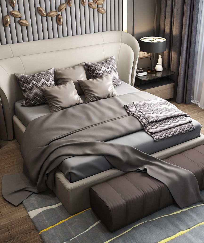 Metallic Accent Bed - Image 3